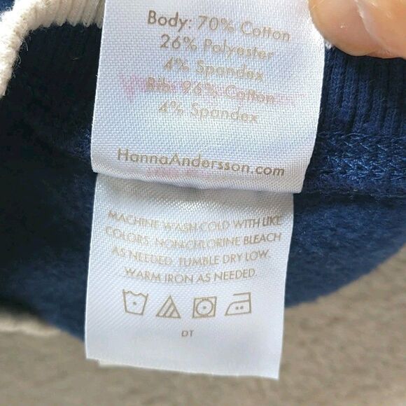 Polo Ralph Lauren Hanna Anderson T Shirt Sweatshirt Boys 4 T White Blue Set Of 2 - Picture 12 of 13